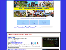 Tablet Screenshot of charlottesvillesummercamps.com